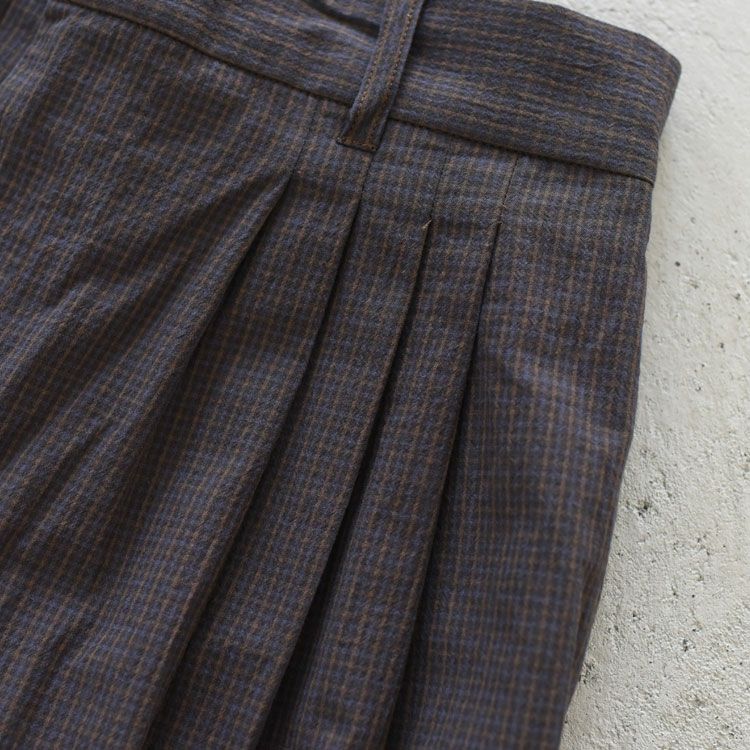Check Tuck Pants チェックタックパンツ