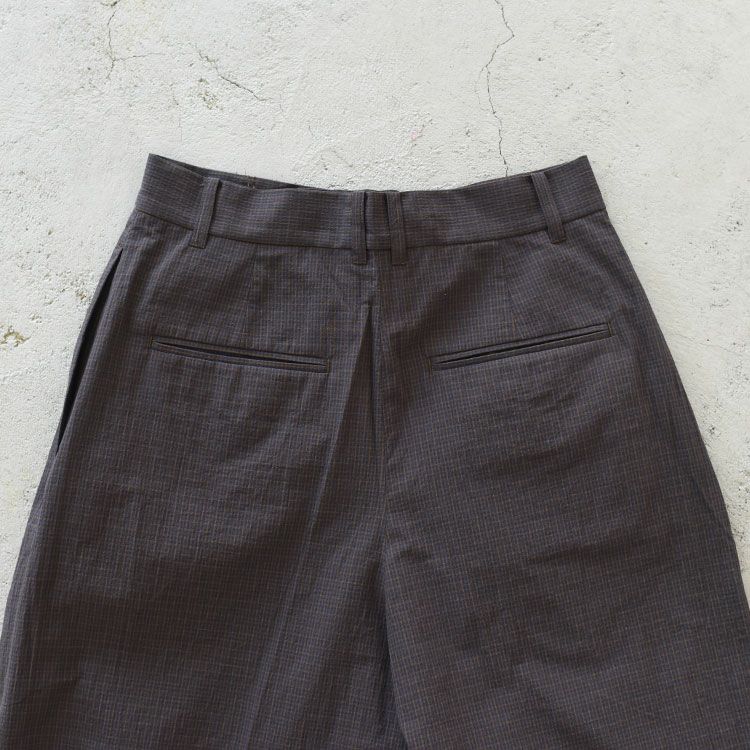 Check Tuck Pants チェックタックパンツ