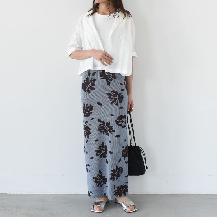 Botanical Knit Skirt ボタニカルニットスカート