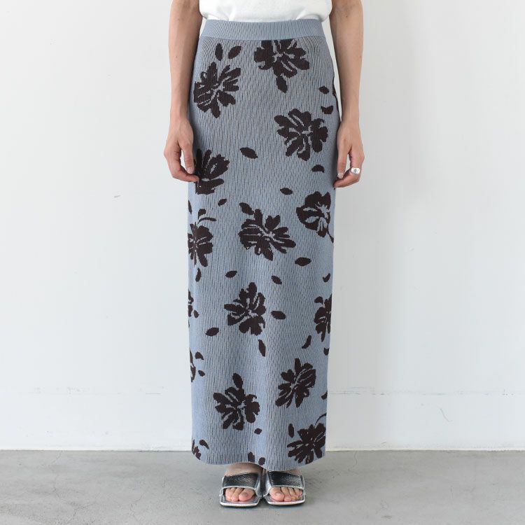 Botanical Knit Skirt ボタニカルニットスカート