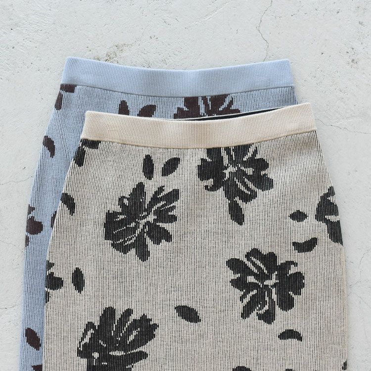 Botanical Knit Skirt ボタニカルニットスカート