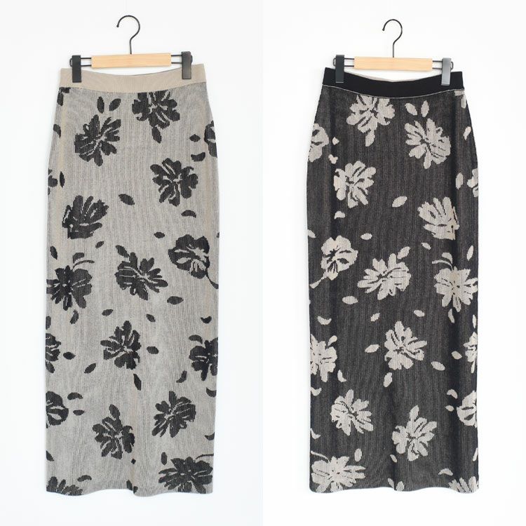 Botanical Knit Skirt ボタニカルニットスカート