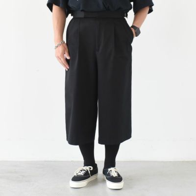 クロップド ラップ トラウザーズ（コットン）