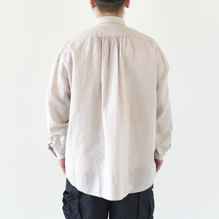 ROLL UP LINEN COTTON SHIRT ロールアップリネンコットンシャツ