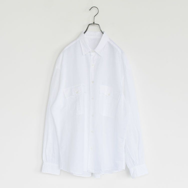 ROLL UP LINEN COTTON SHIRT ロールアップリネンコットンシャツ