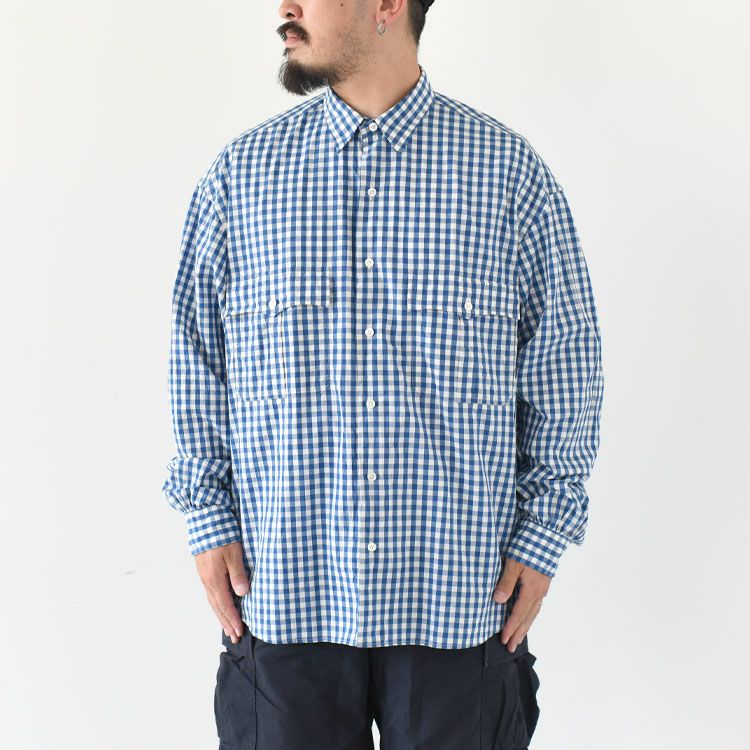 ROLL UP GINGHAM CHECK SHIRT ロールアップギンガムチェックシャツ