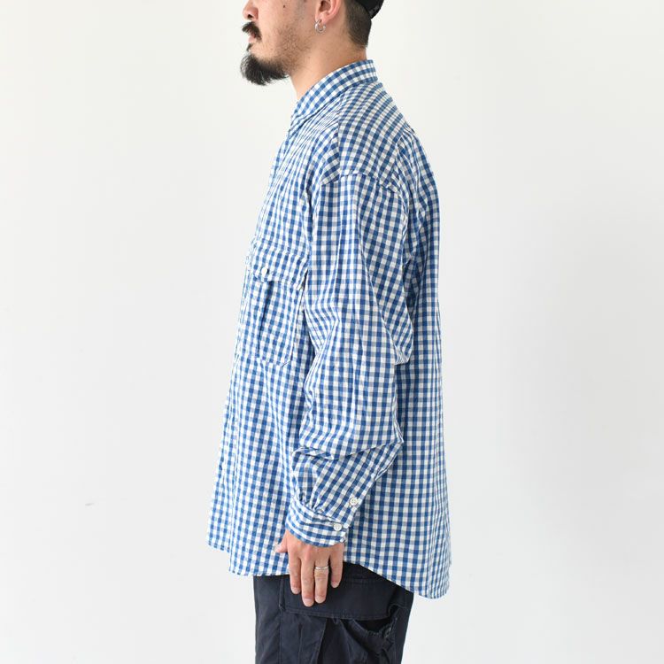 ROLL UP GINGHAM CHECK SHIRT ロールアップギンガムチェックシャツ