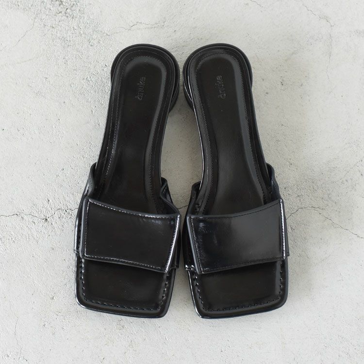 Square Ecoleather Sandals スクエア エコレザーサンダル