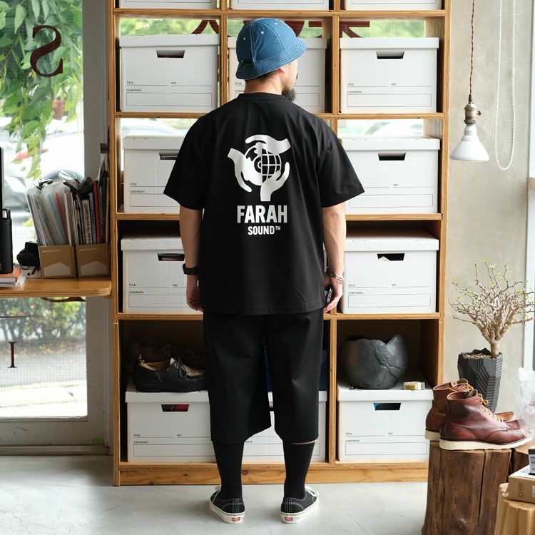 PRINTED GRAPHIC S/S TEE FARAH SOUND プリンテッドグラフィックTシャツファーラーサウンド