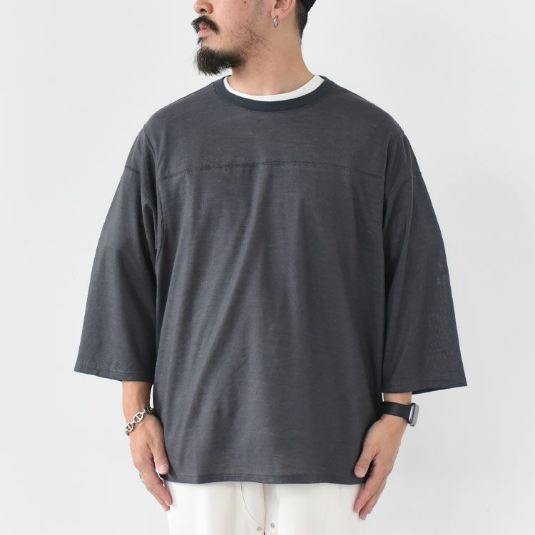 RAMIE KNIT BALL GAMES 3/4 SLEEVE TEE ラミー天竺 / ボールゲーム3/4スリーブTEE