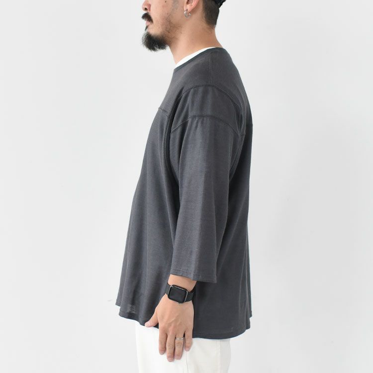 RAMIE KNIT BALL GAMES 3/4 SLEEVE TEE ラミー天竺 / ボールゲーム3/4スリーブTEE