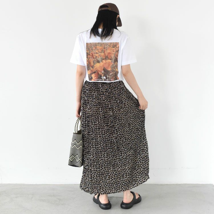 ショートスリーブフラッシュドライピクセルプラントコットンティー