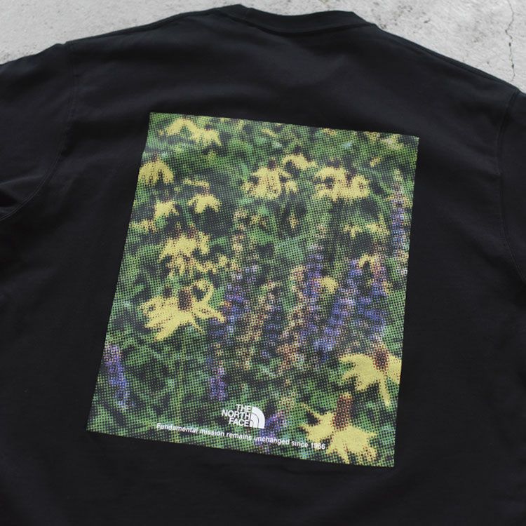 ショートスリーブフラッシュドライピクセルプラントコットンティー