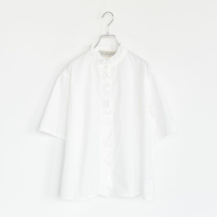 half sleeve frill short shirt ハーフスリーブフリルショートシャツ