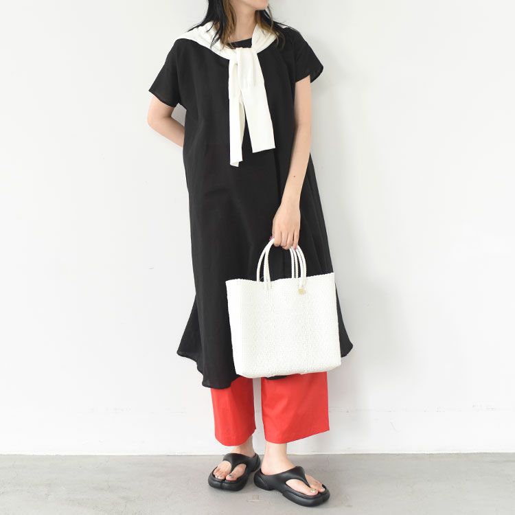 コットンリネンフレアワンピース