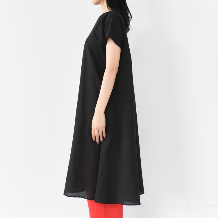 コットンリネンフレアワンピース