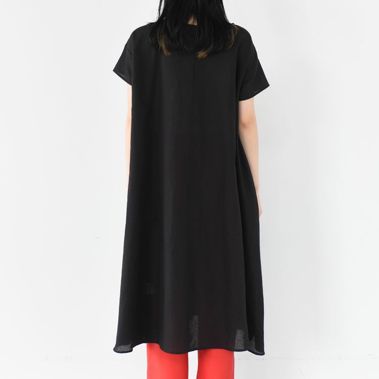 コットンリネンフレアワンピース