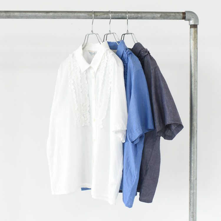 front frill shirt フロントフリルシャツ
