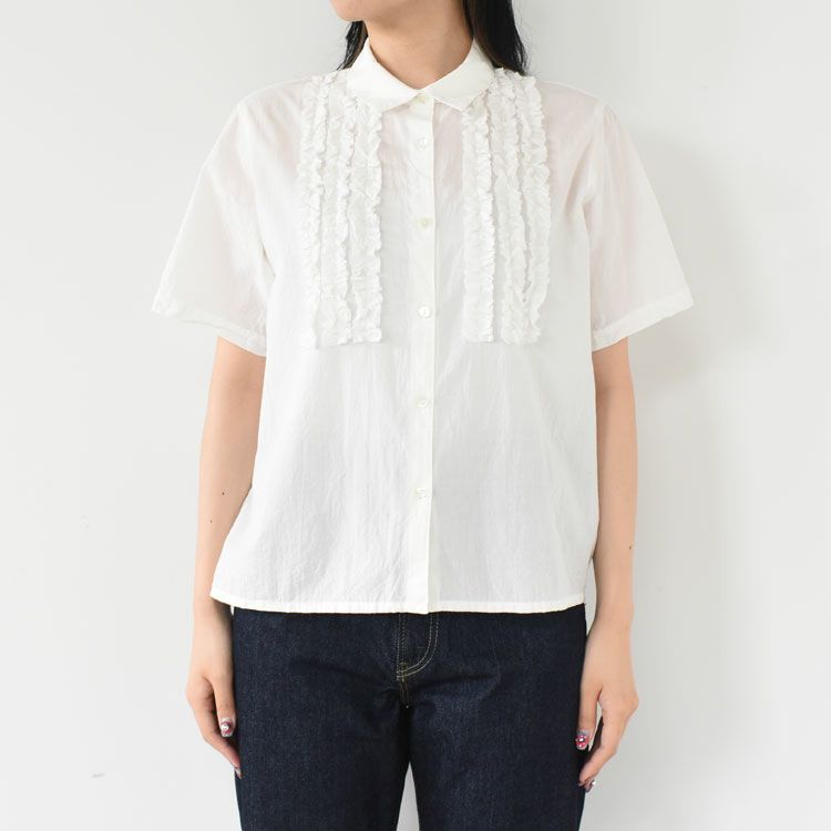 front frill shirt フロントフリルシャツ