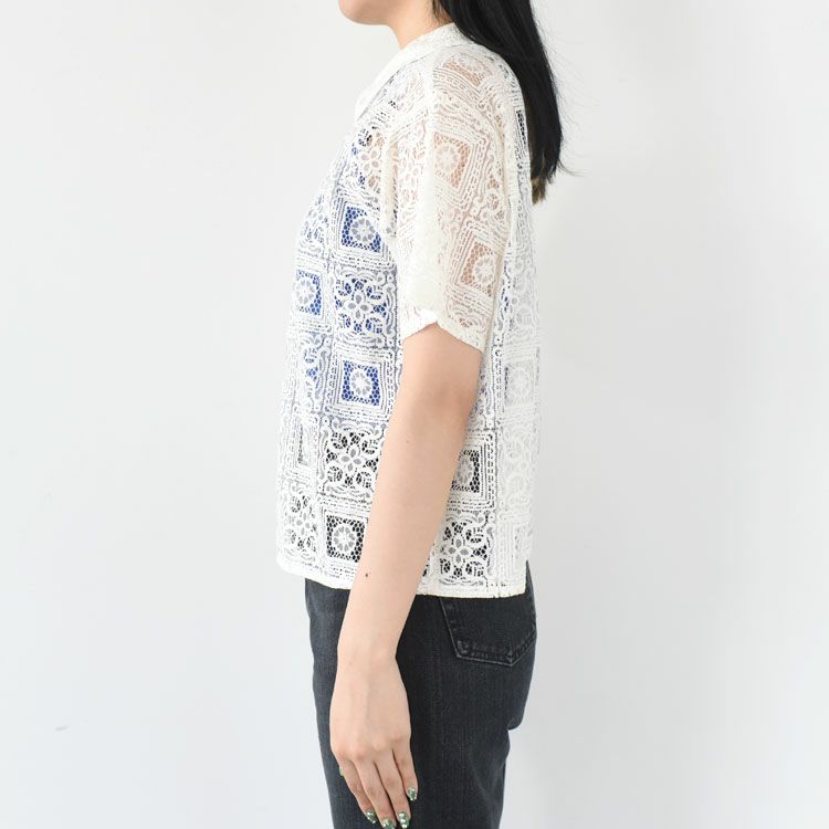 tile lace shirt タイルレースシャツ