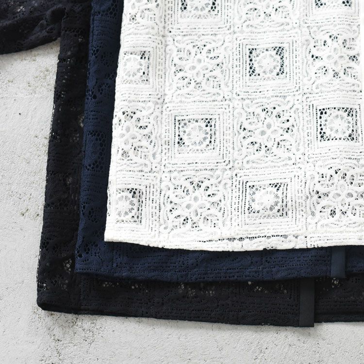 tile lace shirt タイルレースシャツ