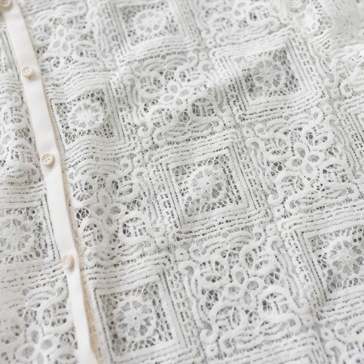 tile lace shirt タイルレースシャツ