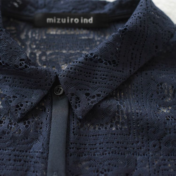 tile lace shirt タイルレースシャツ