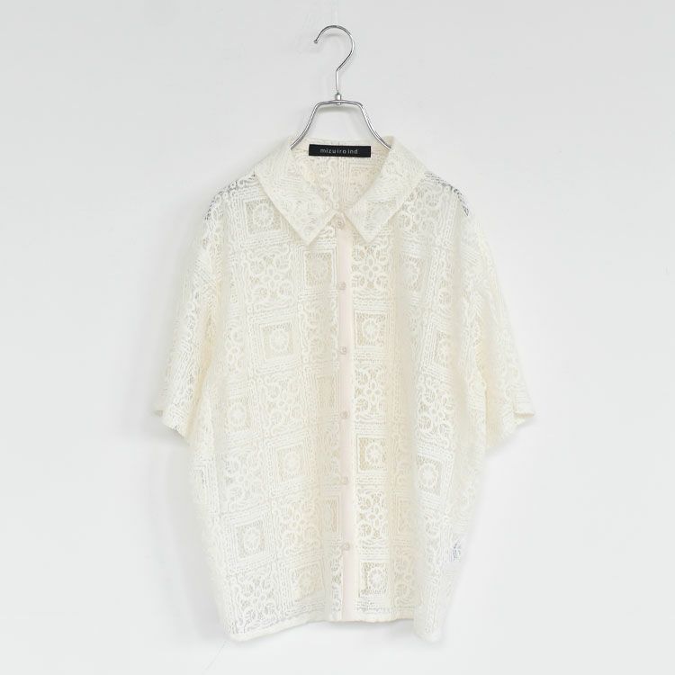 tile lace shirt タイルレースシャツ