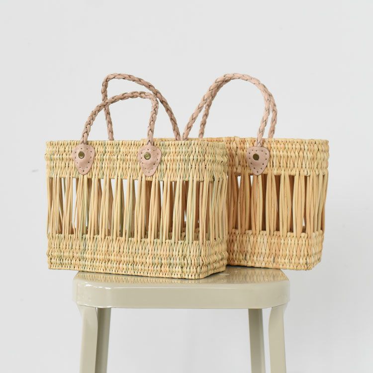 BRAID HANDLE SMALL SQUARE BASKET ブレイドハンドル スモールスクエアバスケット