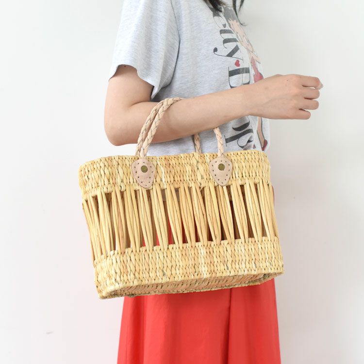 BRAID HANDLE SMALL SQUARE BASKET ブレイドハンドル スモールスクエアバスケット