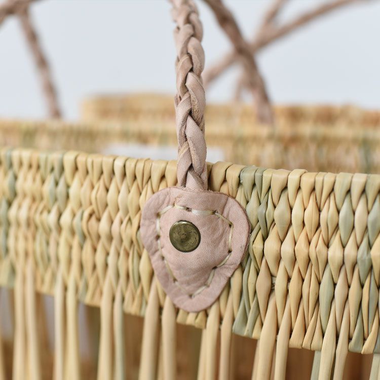 BRAID HANDLE SMALL SQUARE BASKET ブレイドハンドル スモールスクエアバスケット