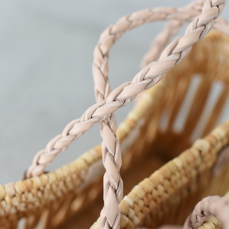 BRAID HANDLE SMALL SQUARE BASKET ブレイドハンドル スモールスクエアバスケット