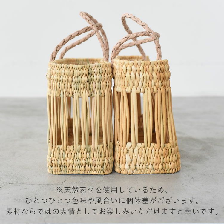 BRAID HANDLE SMALL SQUARE BASKET ブレイドハンドル スモールスクエアバスケット