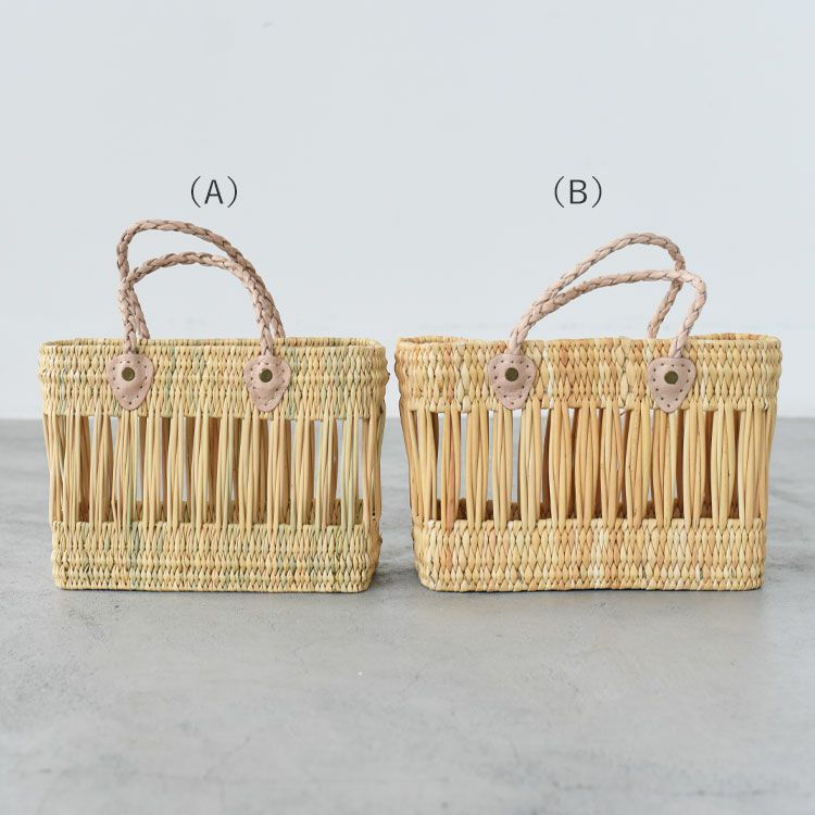 【KECH / ケシュ】リボンハンドルスモールバスケット 公式】Kech Lesessentiels / RIBBON HANDLE SMALL BASKET