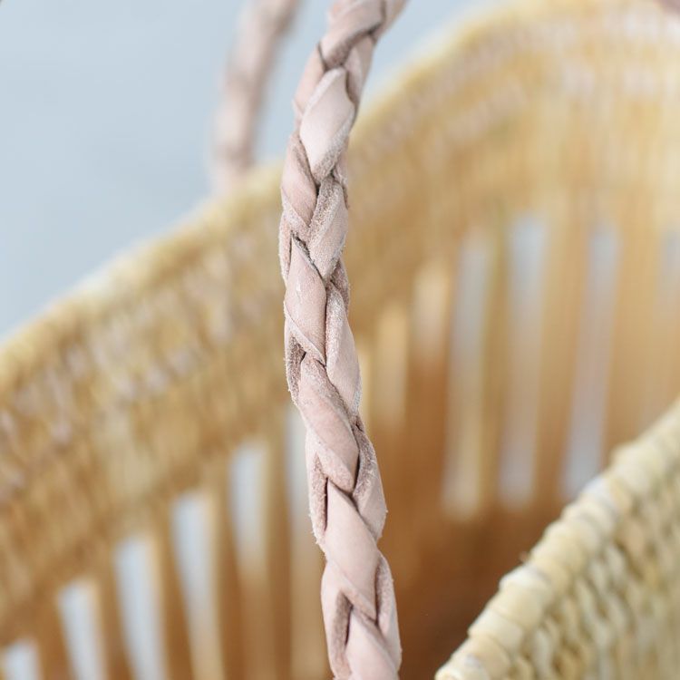 BRAID HANDLE MIDIUM SQUARE BASKET ブレイドハンドルラージスクエアバスケット