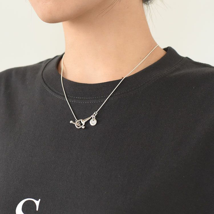 Snake Link Necklace with Horse Bit スネークリンクネックレスウィズホースビット