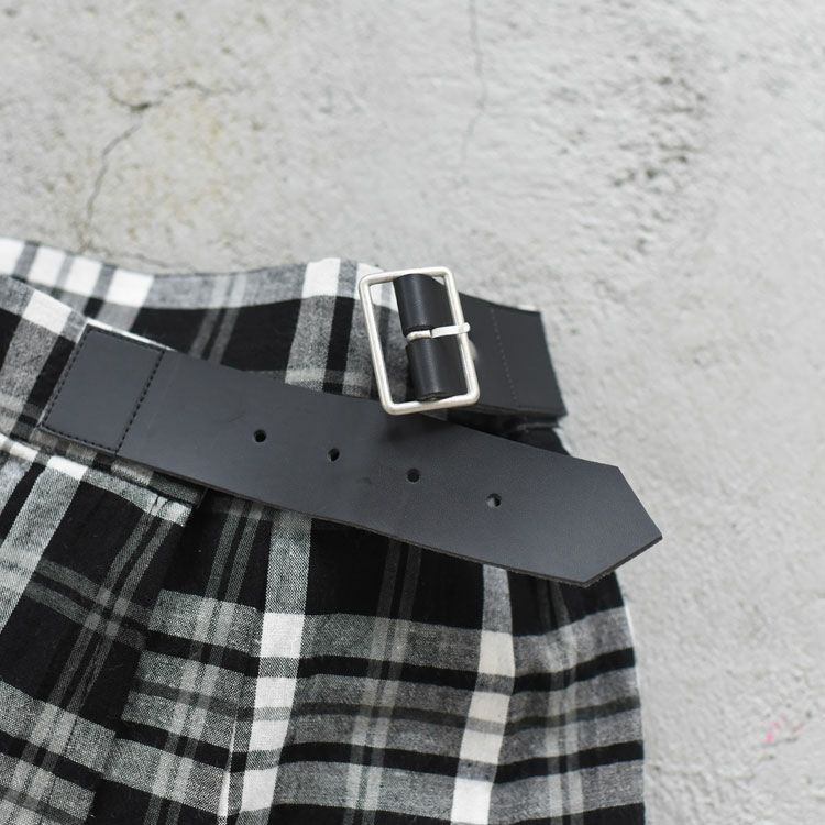 check wrap skirt チェックラップスカート