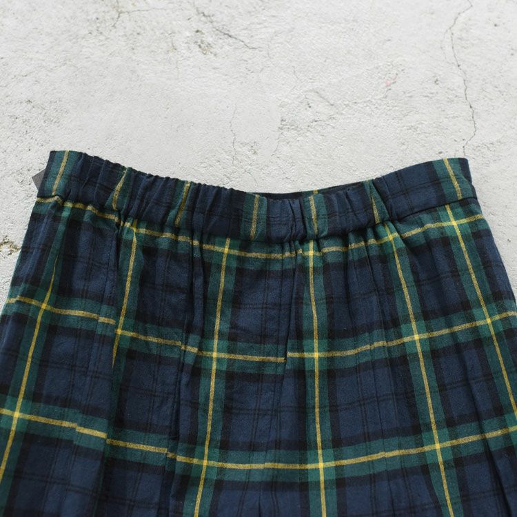 check wrap skirt チェックラップスカート