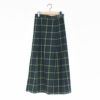 check wrap skirt チェックラップスカート