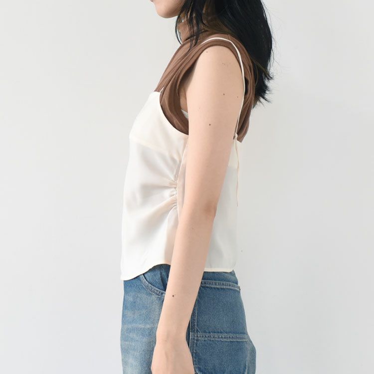 Satin Gather Camisole サテンギャザーキャミソール