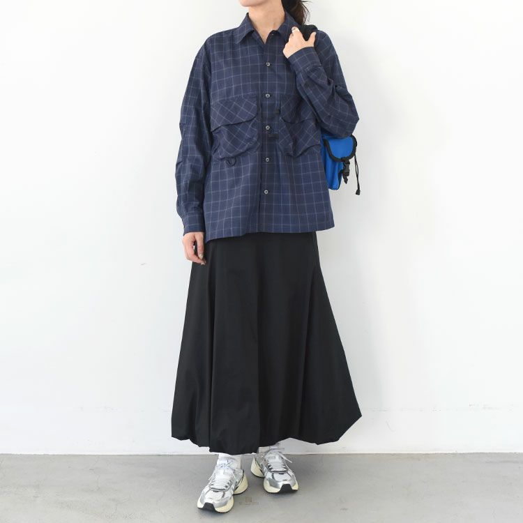 TECH SPORTS OPEN COLLAR SHIRT L/S NOVA CHECK テックスポーツオープンカラーシャツL/Sノヴァチェック