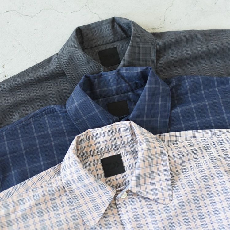 TECH SPORTS OPEN COLLAR SHIRT L/S NOVA CHECK テックスポーツオープンカラーシャツL/Sノヴァチェック