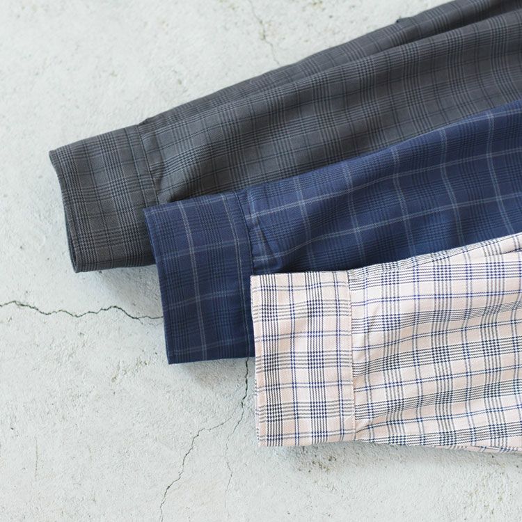 TECH SPORTS OPEN COLLAR SHIRT L/S NOVA CHECK テックスポーツオープンカラーシャツL/Sノヴァチェック