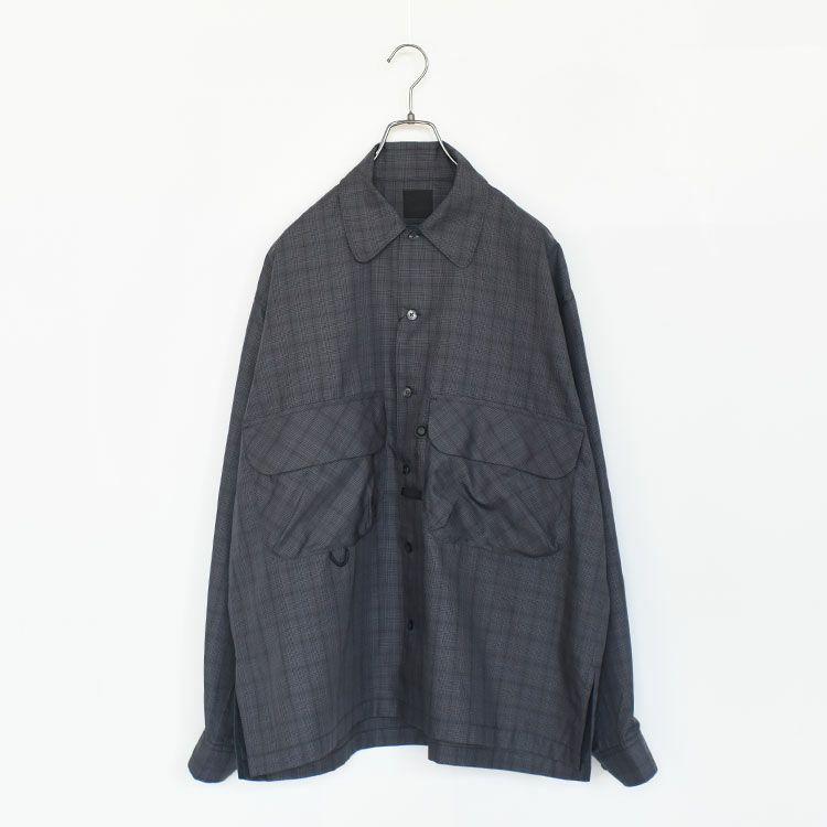 TECH SPORTS OPEN COLLAR SHIRT L/S NOVA CHECK テックスポーツオープンカラーシャツL/Sノヴァチェック