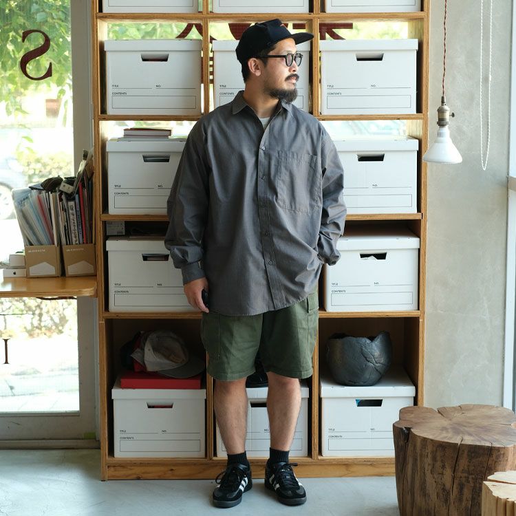 TECH REGULAR COLLAR SHIRT L/S GLEN CHECK テックレギュラーカラーシャツL/Sグレンチェック