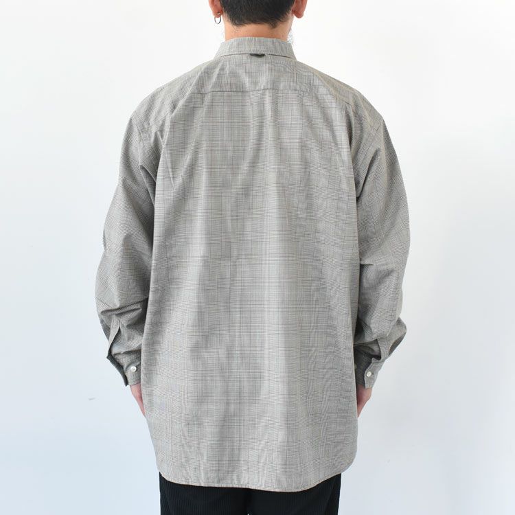 TECH REGULAR COLLAR SHIRT L/S GLEN CHECK テックレギュラーカラーシャツL/Sグレンチェック