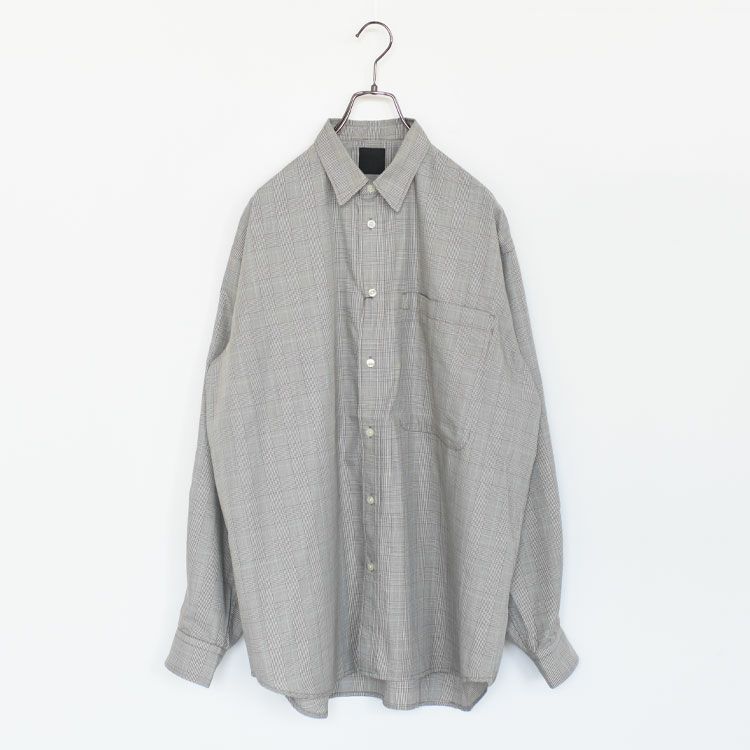 TECH REGULAR COLLAR SHIRT L/S GLEN CHECK テックレギュラーカラーシャツL/Sグレンチェック