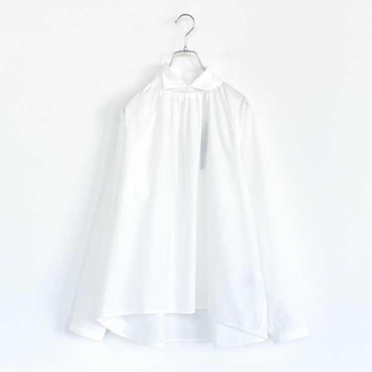 tand shirt collar gathered shirt スタンドシャツカラーギャザーシャツ