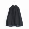 tand shirt collar gathered shirt スタンドシャツカラーギャザーシャツ