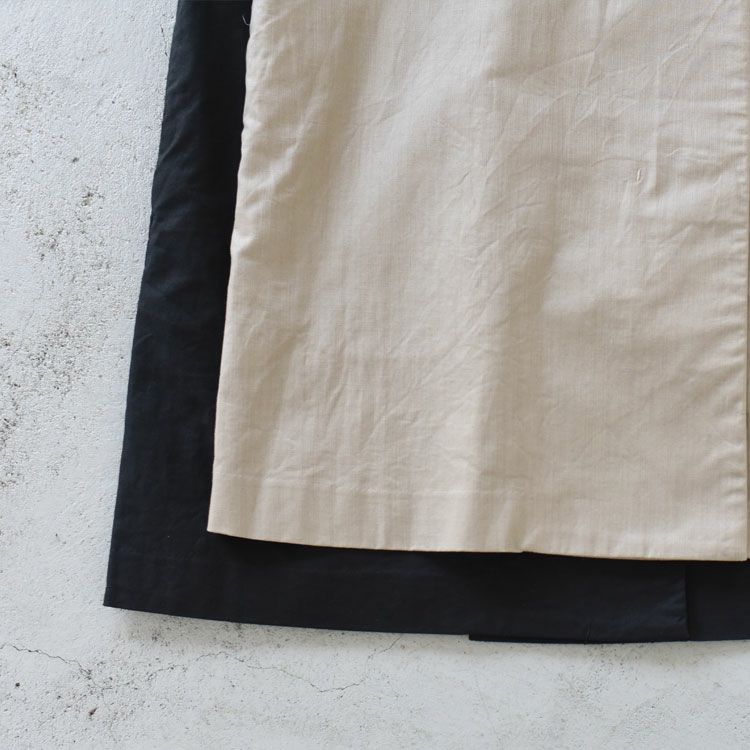 cotton linen wide vest コットンリネンワイドベスト